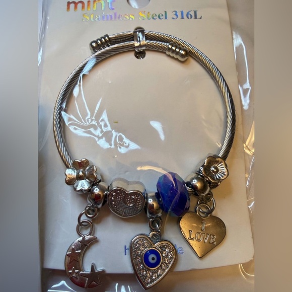 Stainless Steel Charm Bracelets - Picture 3 of 4
